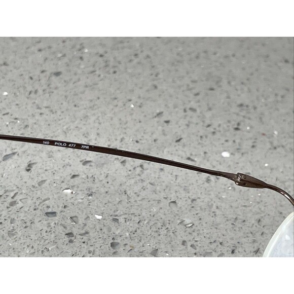 Polo Ralph Lauren Polo 477 7PR Eyeglasses Frames Only 50-21-140 Italy half rim - Picture 10 of 15